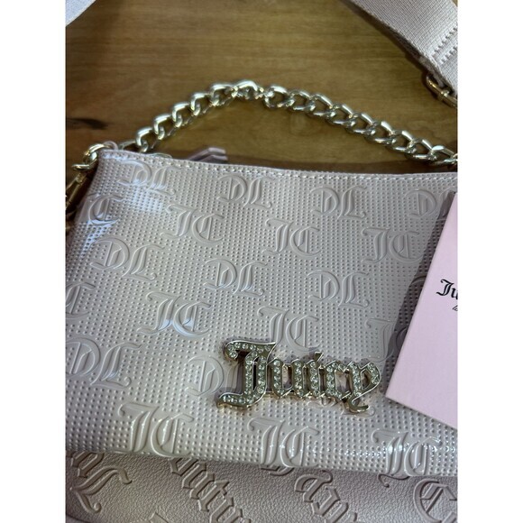 NWT Juicy Couture Double Trouble Crossbody - ‎ Dusty Blush Small Double Handbag - Picture 2 of 5